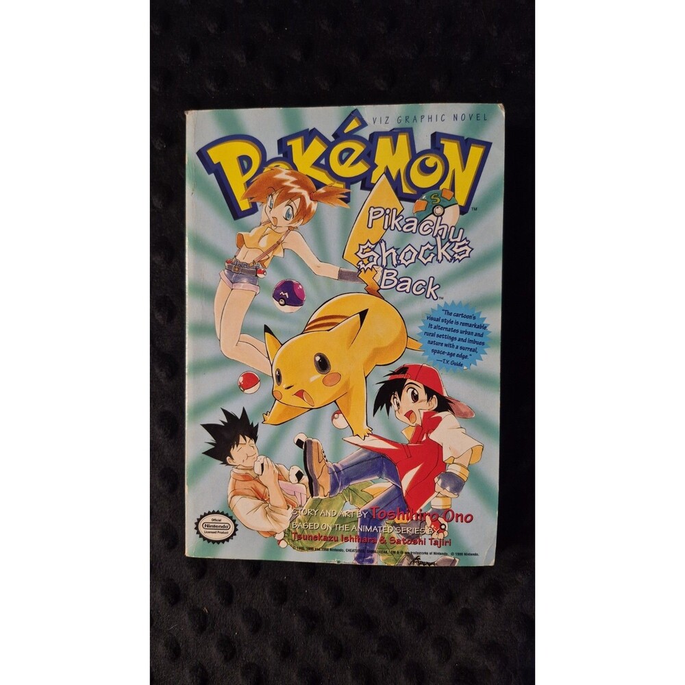 vintage 1st edition Pokémon Manga Pikachu Shocks Back  Graphic Novel Misty Book